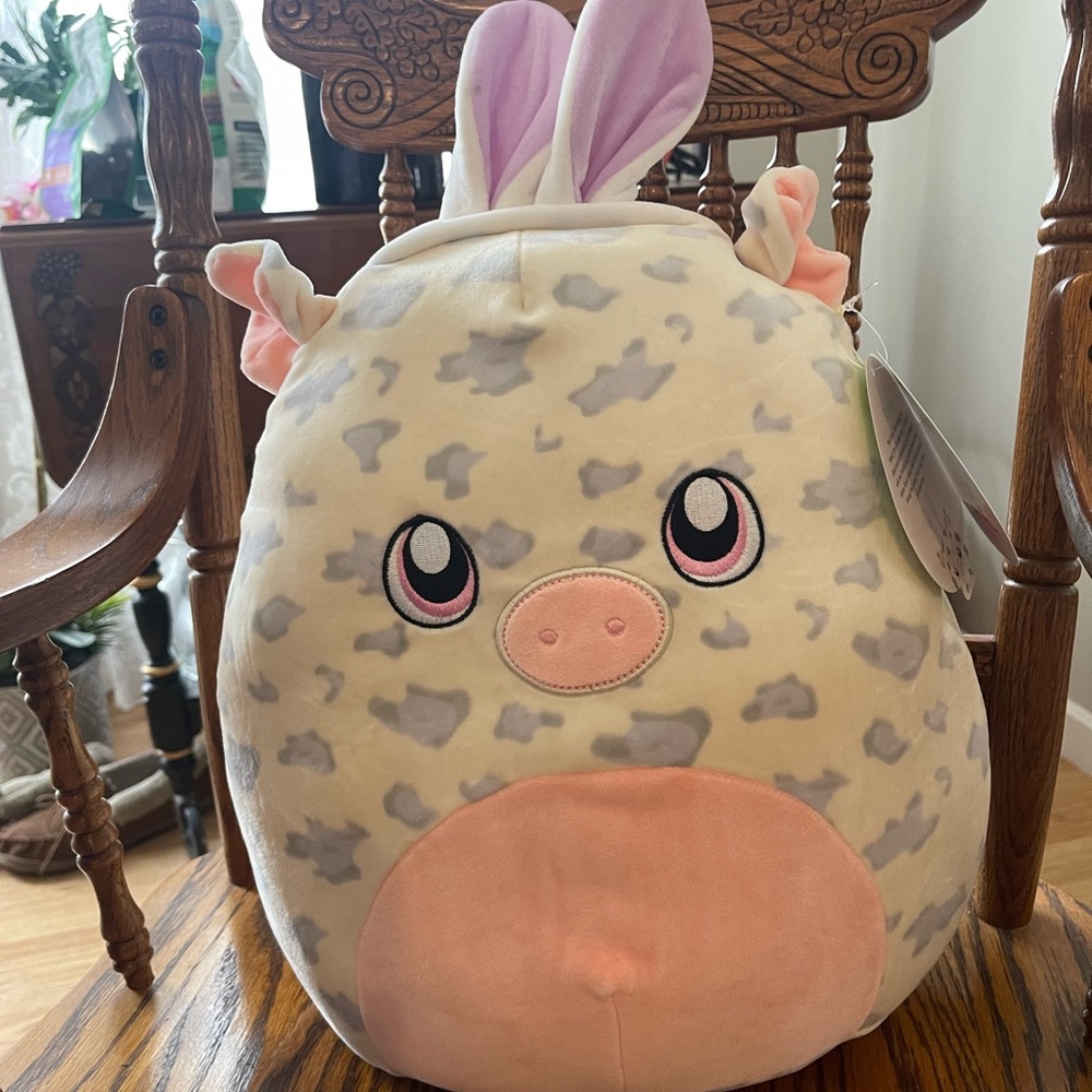 Pig Easter Squishmallow NWT 12 inches